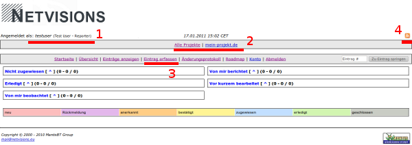 Bugtracker Start